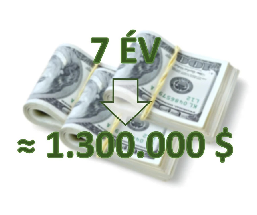 Tőkeszámla technikai díja 1x100 USD - Várható Vagyonod a képen!